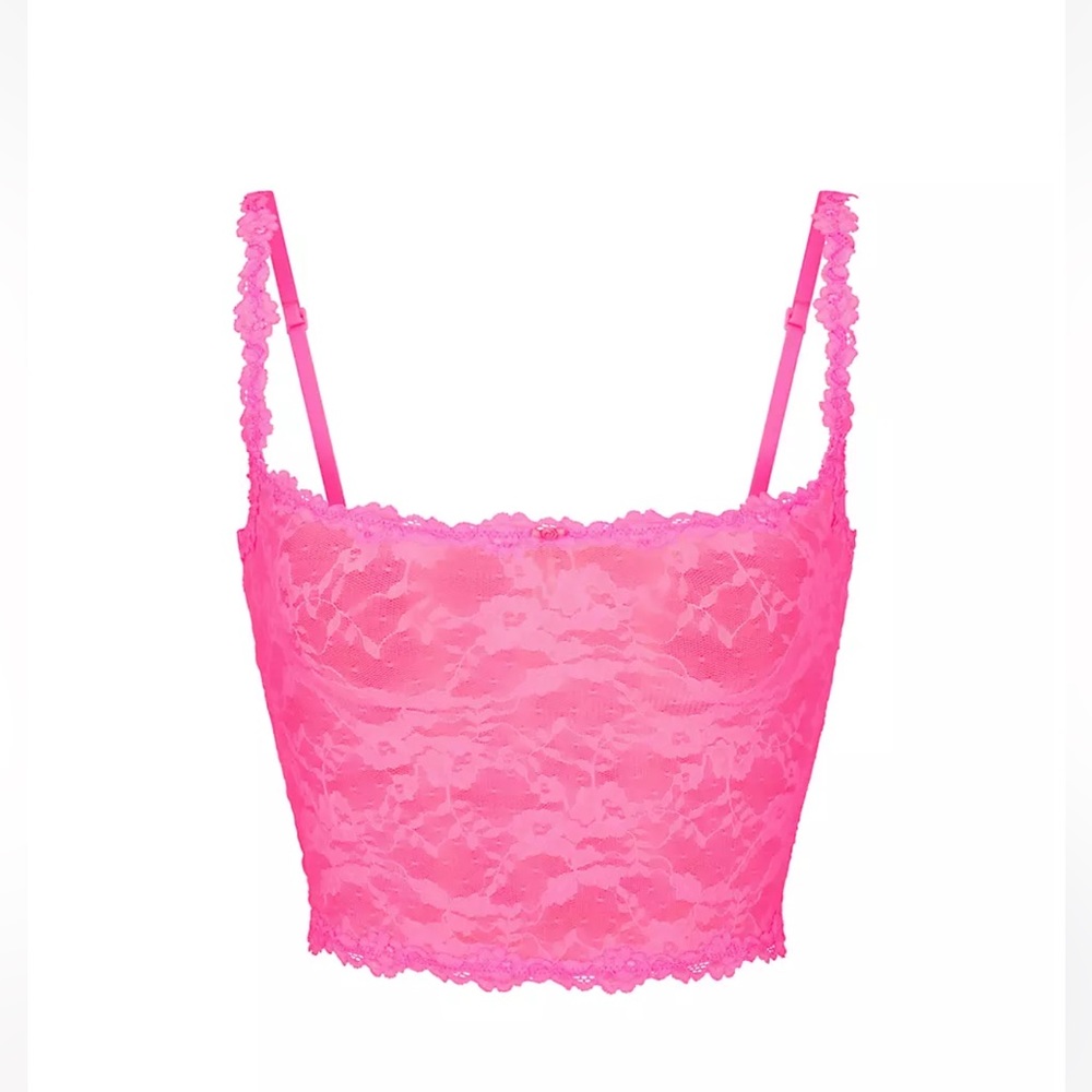 NWOT Skims Stretch Lace Cami - Pink